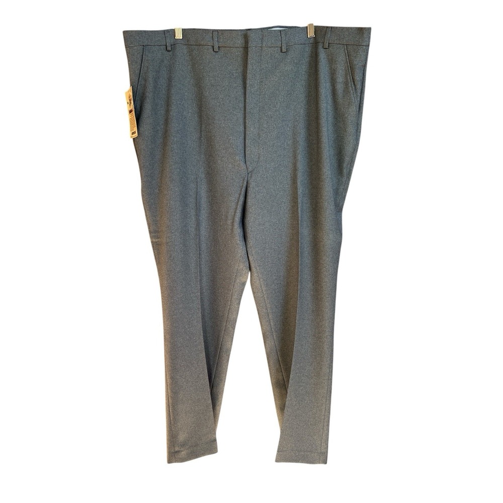 VTG Sears Roebuck Pants Mens Big 48x30 Gray FlexSlax Dress Trouser USA Made NWT